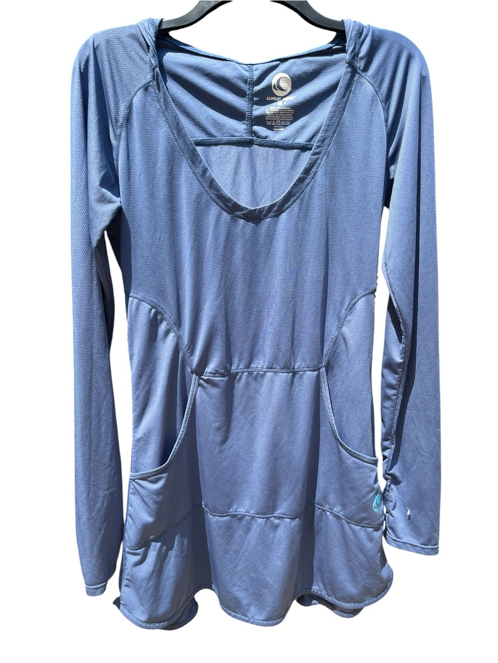 WAVE LIFE LONG SLEEVE V-NECK HOODIE COVER UP SIZE M